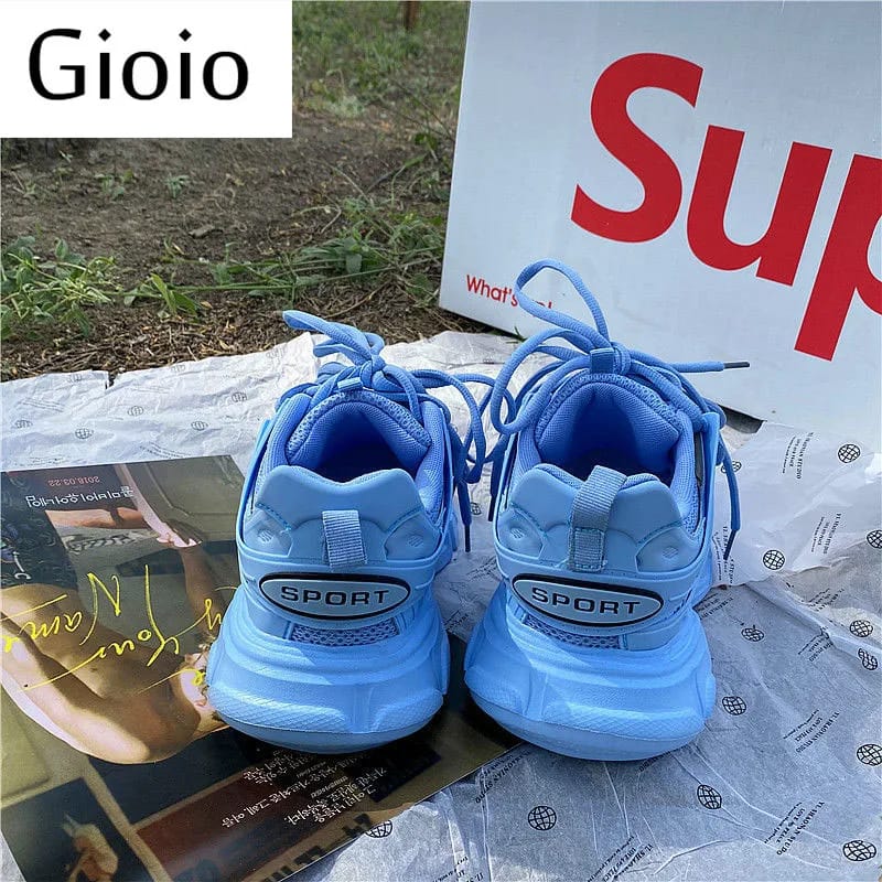Sneakers Women Thick Bottom Blue Daddy Shoe 36 S332232 Sneakers Women Thick Bottom Blue Daddy Shoe 36 S332232