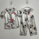 Children Silk Long Sleeve Top+Trousers 2Pcs Pajamas Set   1646193 - TUZZUT Qatar Online Shopping