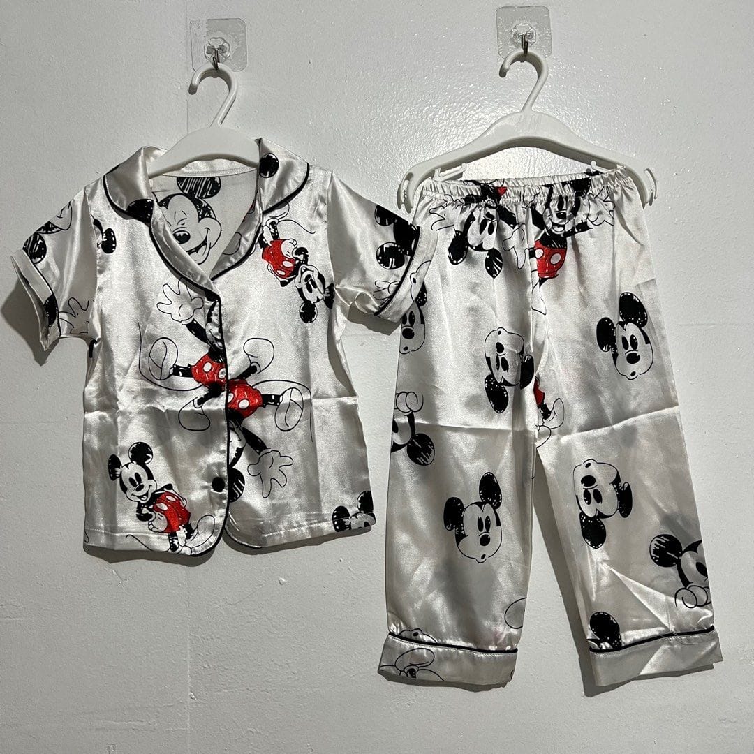 Children Silk Long Sleeve Top+Trousers 2Pcs Pajamas Set 1646193 Children Silk Long Sleeve Top+Trousers 2Pcs Pajamas Set 1646193