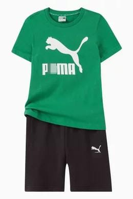 Children's Short Sleeve T-Shirt And Casual Shorts Set    510380 - TUZZUT Qatar Online Shopping