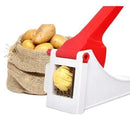 Potato Slicer Stainless Steel Food Contact Grade Cucumber Slicer Sharp Blade French Fries Cutter Manual Potato Cutter - Tuzzut.com Qatar Online Shopping