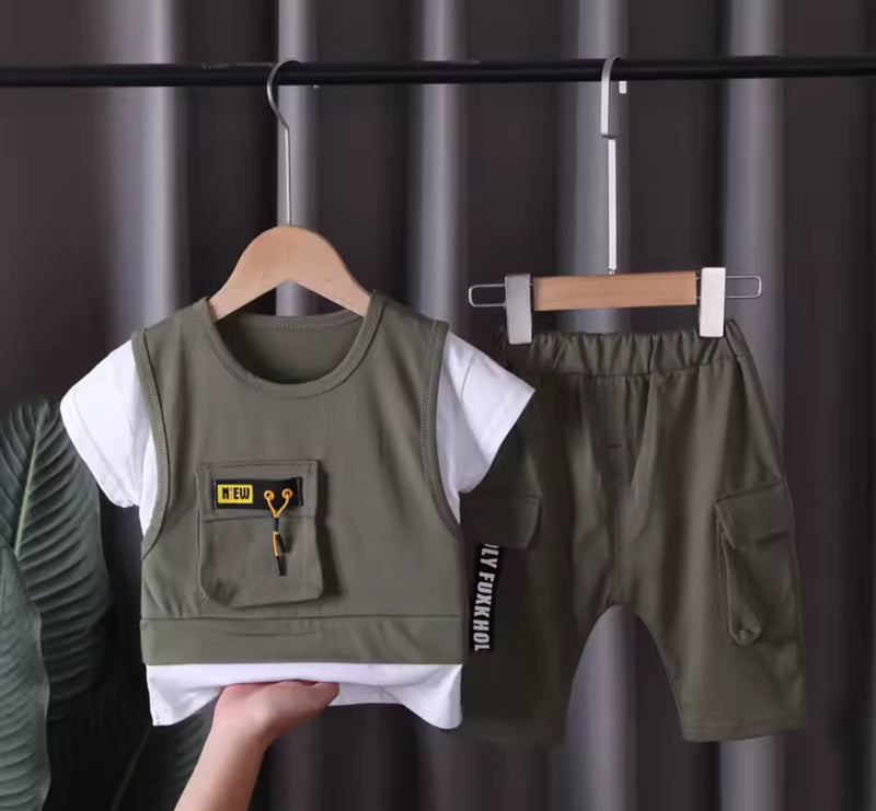 2Pcs/Set Toddler Baby Girl Clothes Sports Costume Kids Tracksuits 960763 - TUZZUT Qatar Online Shopping