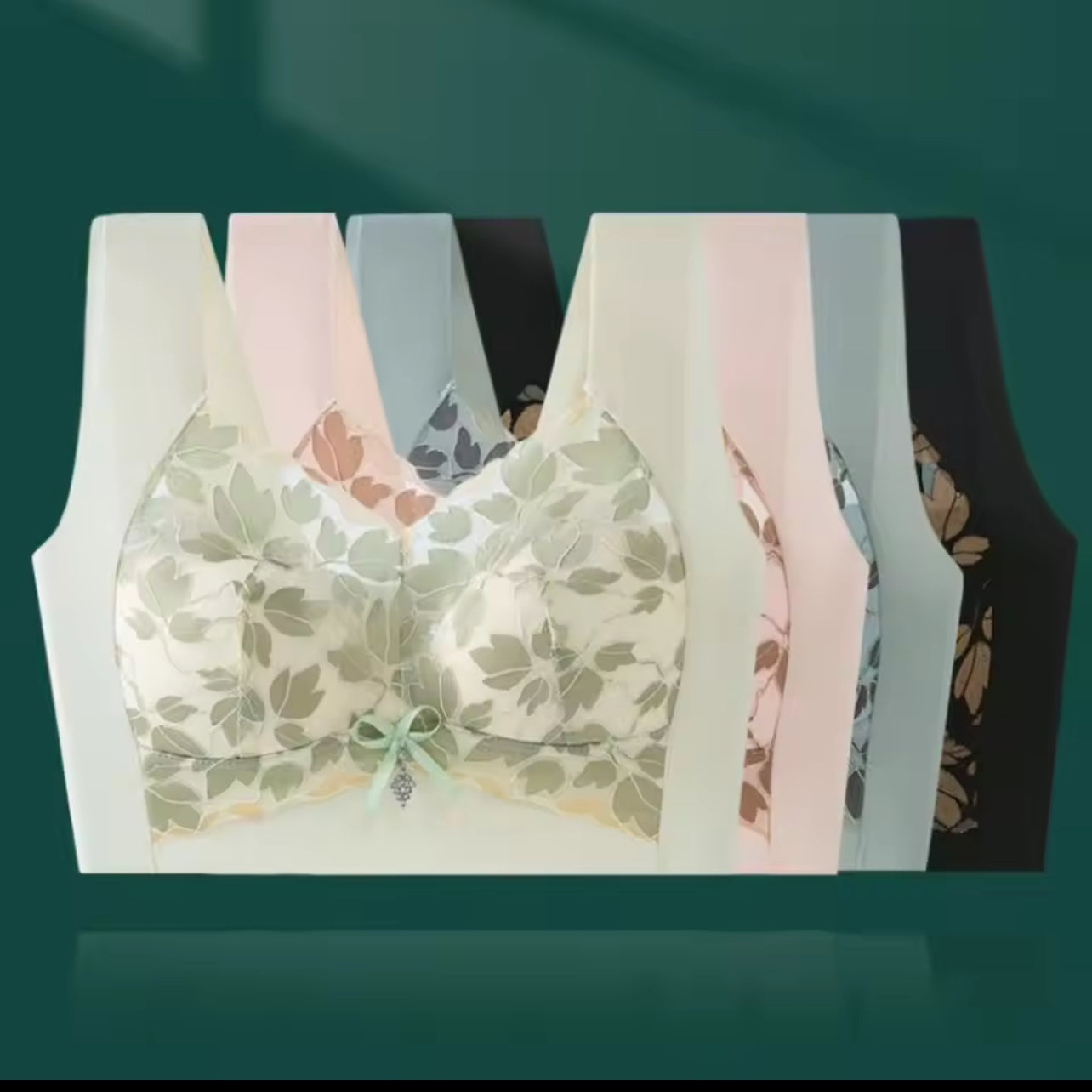 Beautiful Back Leaf Lace Deep V Bras 79798 Beautiful Back Leaf Lace Deep V Bras 79798