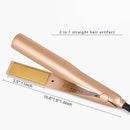 2 in 1 Hair Curling Iron Hair Straightener S357417 - TUZZUT Qatar Online Shopping