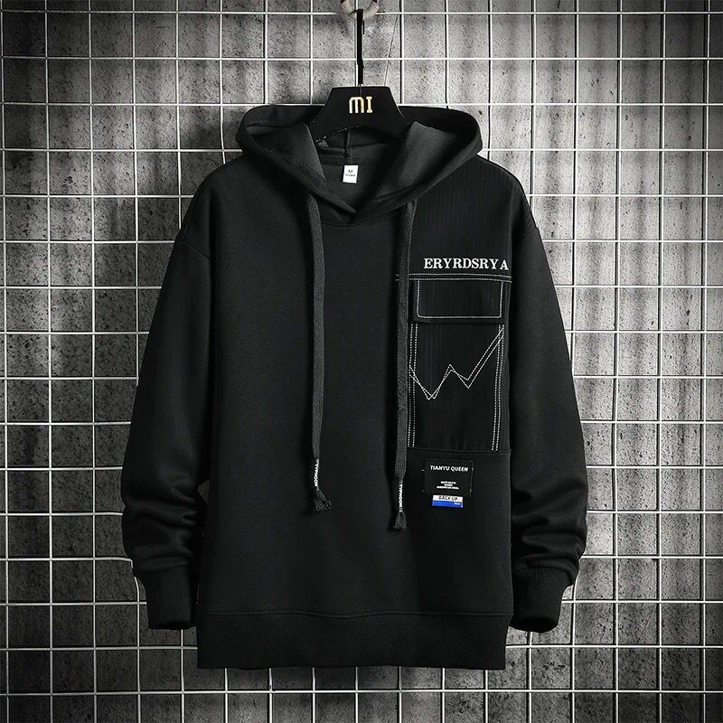 Simple sweater men's autumn new youth solid color casual loose hooded sweater XL S4660628 Simple sweater men's autumn new youth solid color casual loose hooded sweater XL S4660628