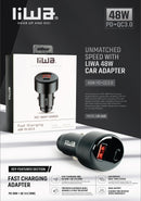 Liwa Car Adapter 48W USB+PD / C6601B - TUZZUT Qatar Online Shopping