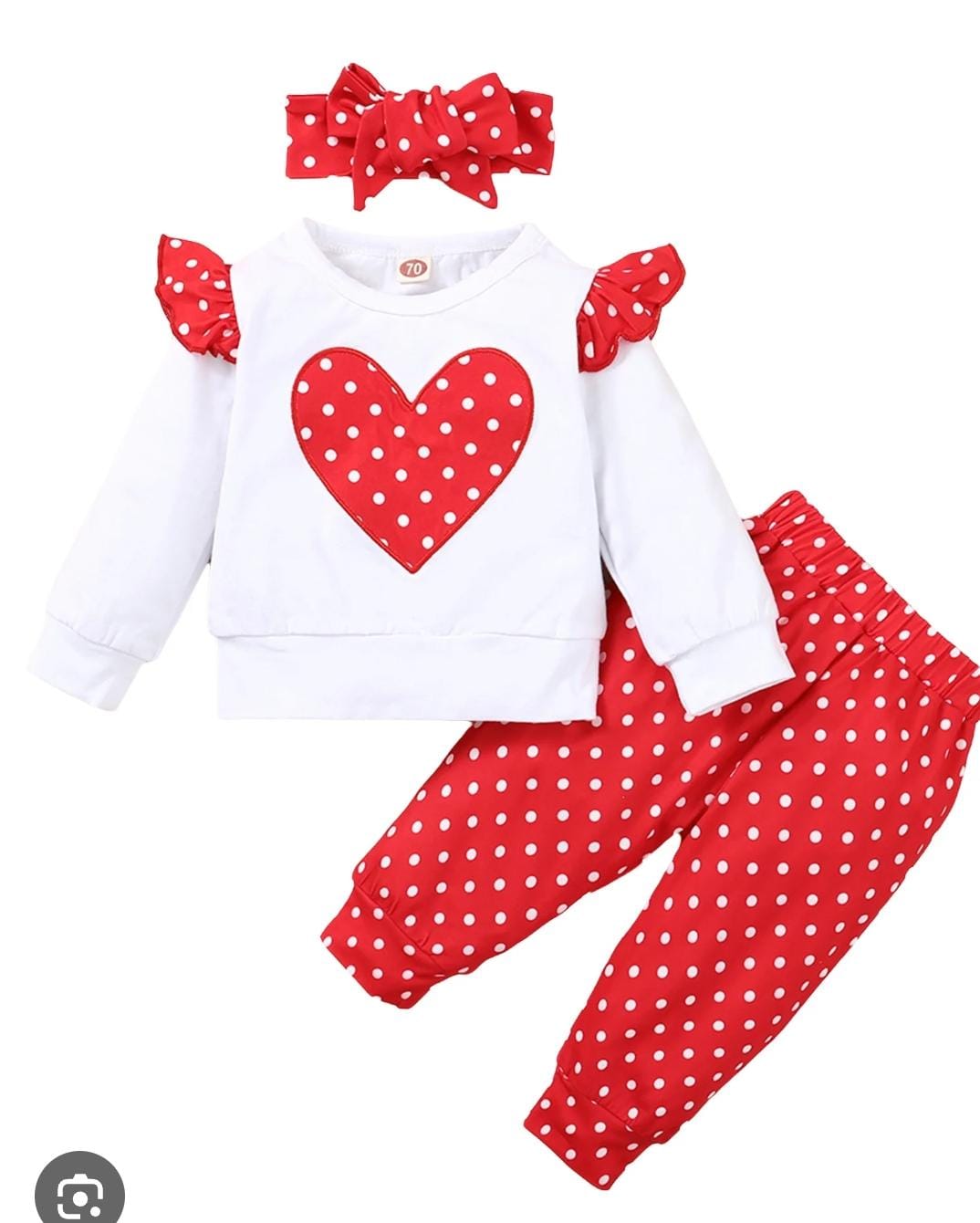 Baby Girls Outfit Set -White Long Sleeve Ruffle Romper 1753651 Baby Girls Outfit Set -White Long Sleeve Ruffle Romper 1753651