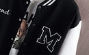 Men's Baseball Big M Letter Bomber Jackets S5066370 XL - TUZZUT Qatar Online Shopping