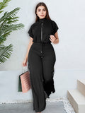 2 Pcs Women's Solid Color Pants Set S 429292