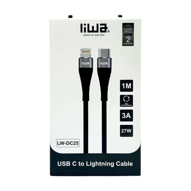 Liwa USB C to Lightning Cable 1m LW-DC25 - TUZZUT Qatar Online Shopping