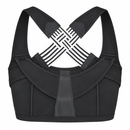 Black Posture Corrector with Striped Crossover Straps 7004941 - L