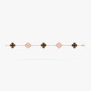 Vintage Bracelet Yellow Gold Mother of Pearl Diamond 5 motifs DN2058 - TUZZUT Qatar Online Shopping