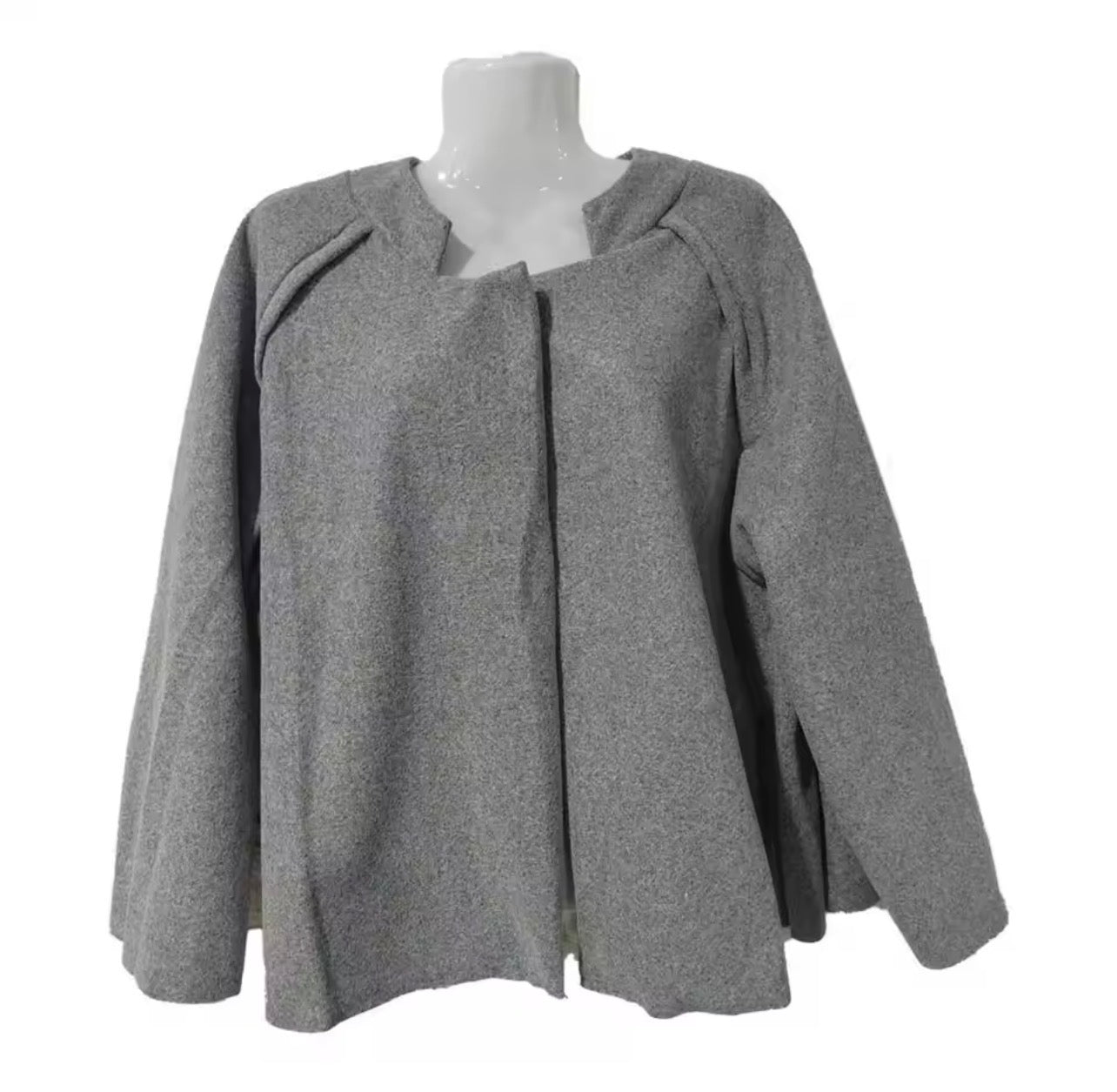 Women Cropped Wool Blend Coat 151630 Women Cropped Wool Blend Coat 151630