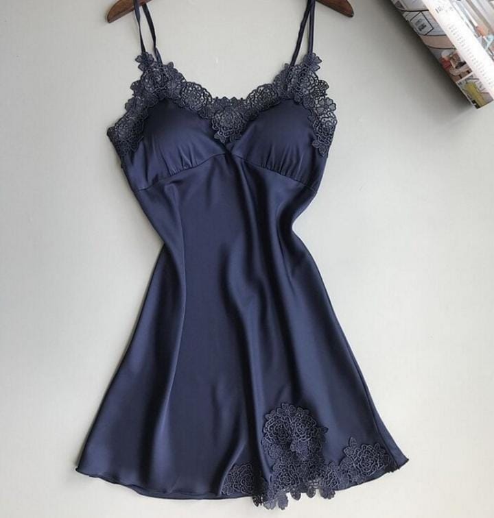 Women's Lingerie Silk Nightgown Nightwear 498453 Women's Lingerie Silk Nightgown Nightwear 498453