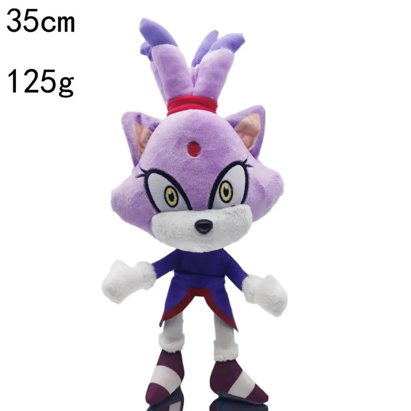 Sonic The Hedgehog Plush,Classic Game Character Blaze The Cat Plush with Exquisite Bracelet for Fans Gifts Blaze The Cat Plush S46035116