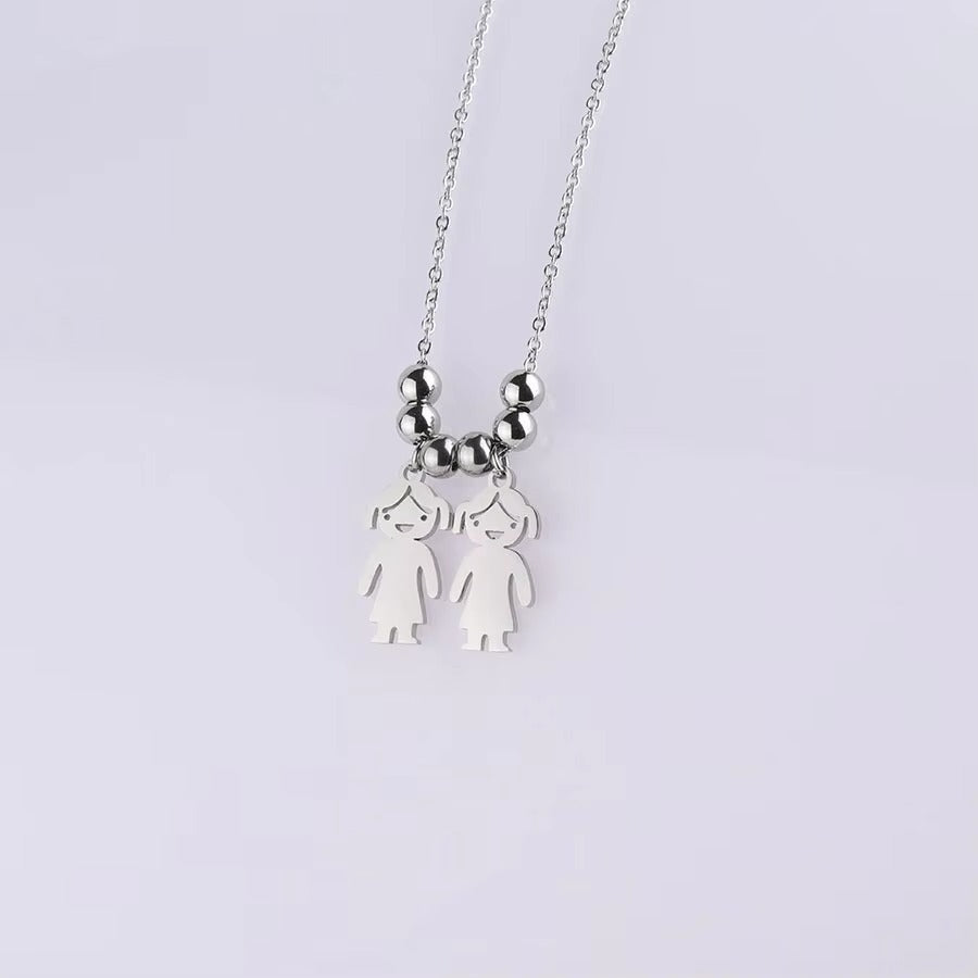 Personalized Pendant Necklace Silver N255 Personalized Pendant Necklace Silver N255