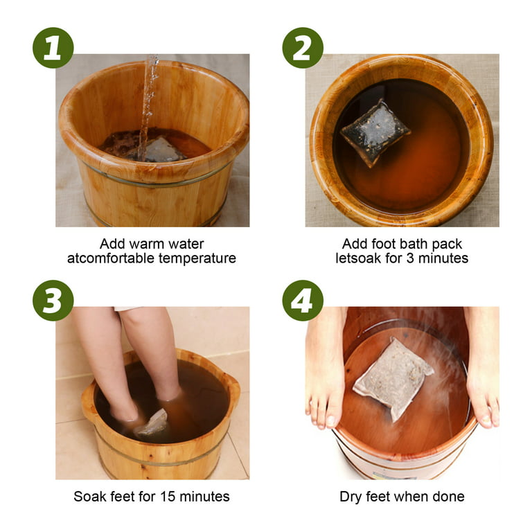 EELHOE 10Pcs Leg Slimming Foot Bath Bags Mild Herbal Formula Increase Blood Circulation Stimulate Detoxification Reduce Leg Edema - Tuzzut.com Qatar Online Shopping