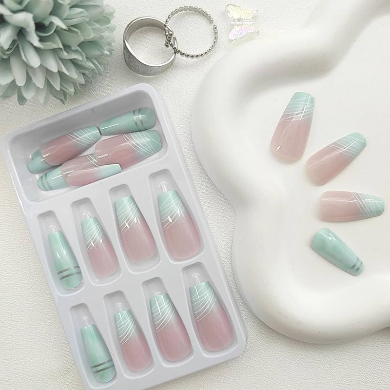 24pcs Natural Delicate & Comfortable Removable Fake Nails  450818 - TUZZUT Qatar Online Shopping