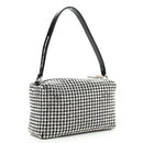 Mesh Crystal Rhinestone Mini Heiress Pouch Black Silver   S4535508 - TUZZUT Qatar Online Shopping