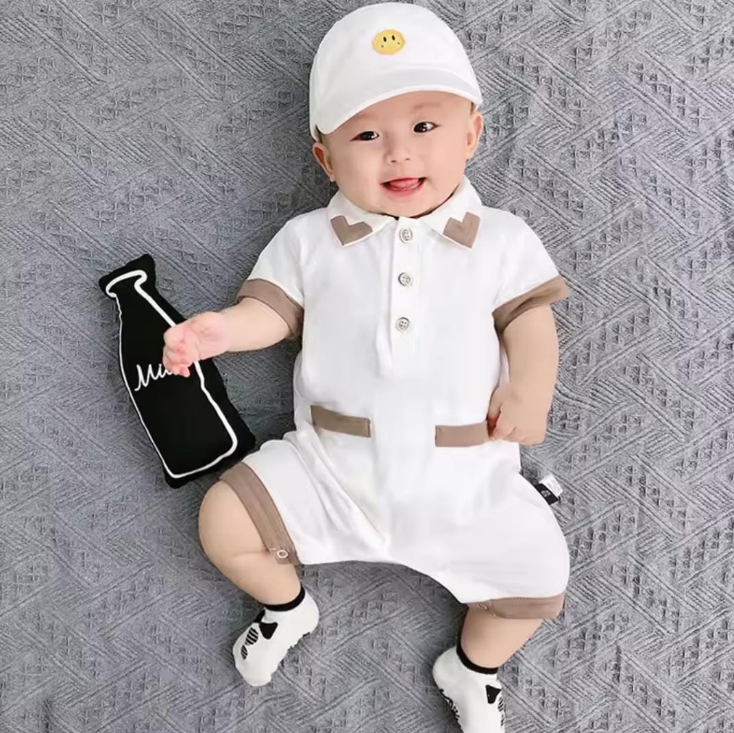 Newborn Baby Boy Short Sleeve Jumpsuit Romper S5102155 Newborn Baby Boy Short Sleeve Jumpsuit Romper S5102155