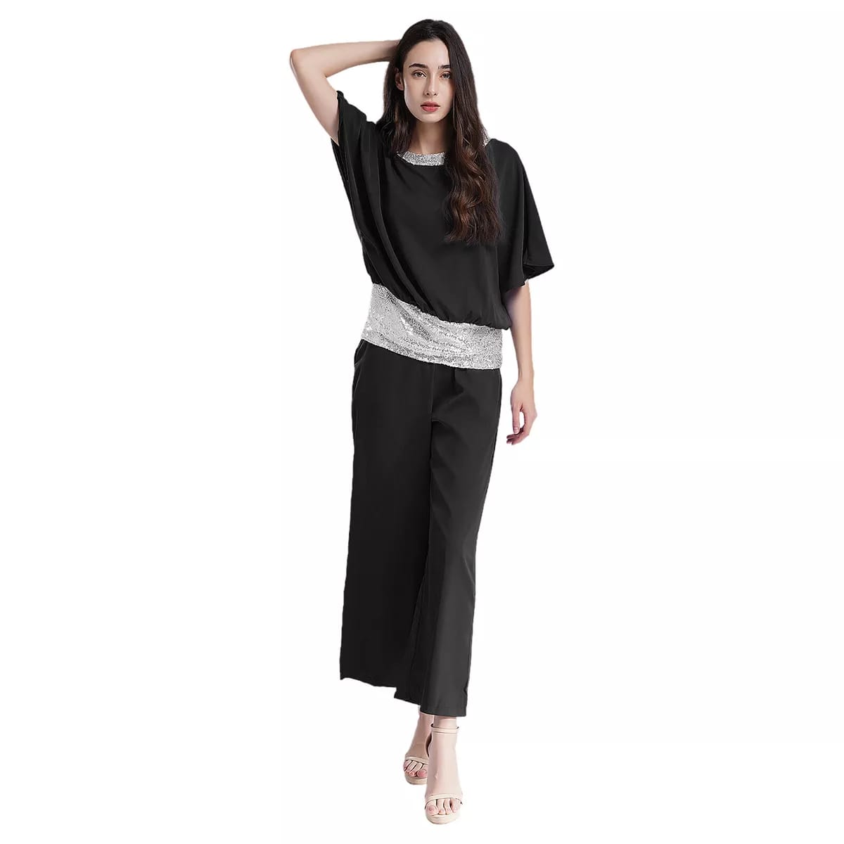 Womens Top Casual Pantsuit Party Blouse Lady Outfit Formal Pant Sets B255210 Womens Top Casual Pantsuit Party Blouse Lady Outfit Formal Pant Sets B255210