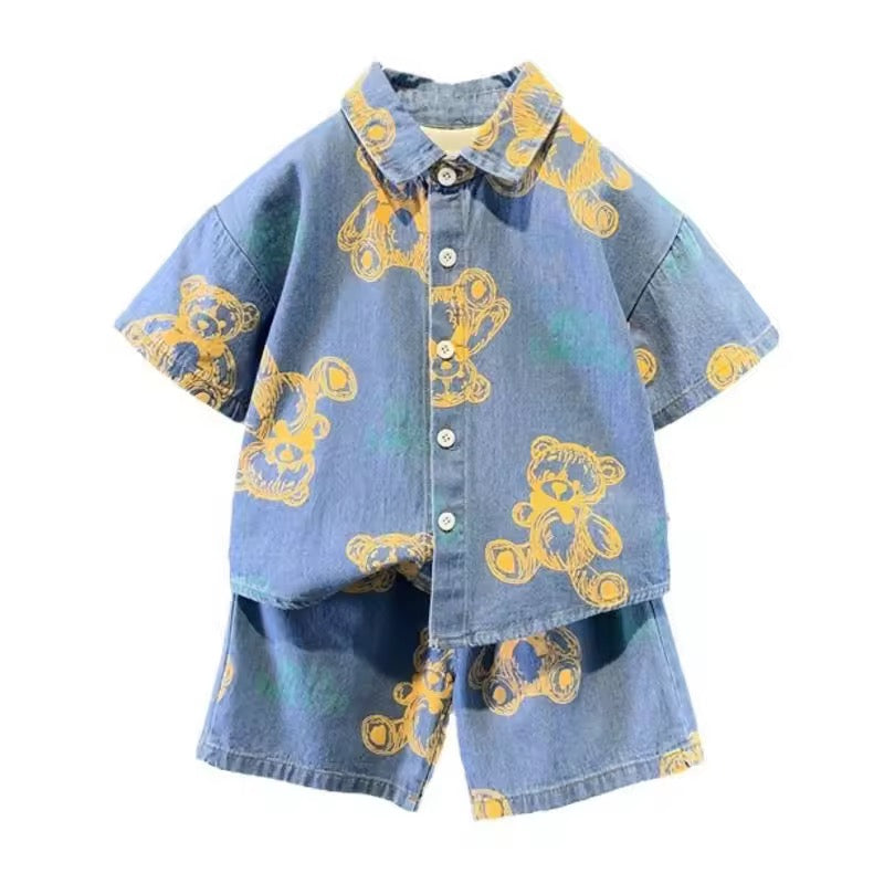 Girls Clothes Suit Children Boys Fashion Cartoon Shirt Shorts 2Pcs/Sets 1580176 Girls Clothes Suit Children Boys Fashion Cartoon Shirt Shorts 2Pcs/Sets 1580176