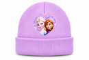 Free Size  Girls' Lavender Purple Frozen Elsa & Anna Knitted Winter Beanie Hat MF 1940