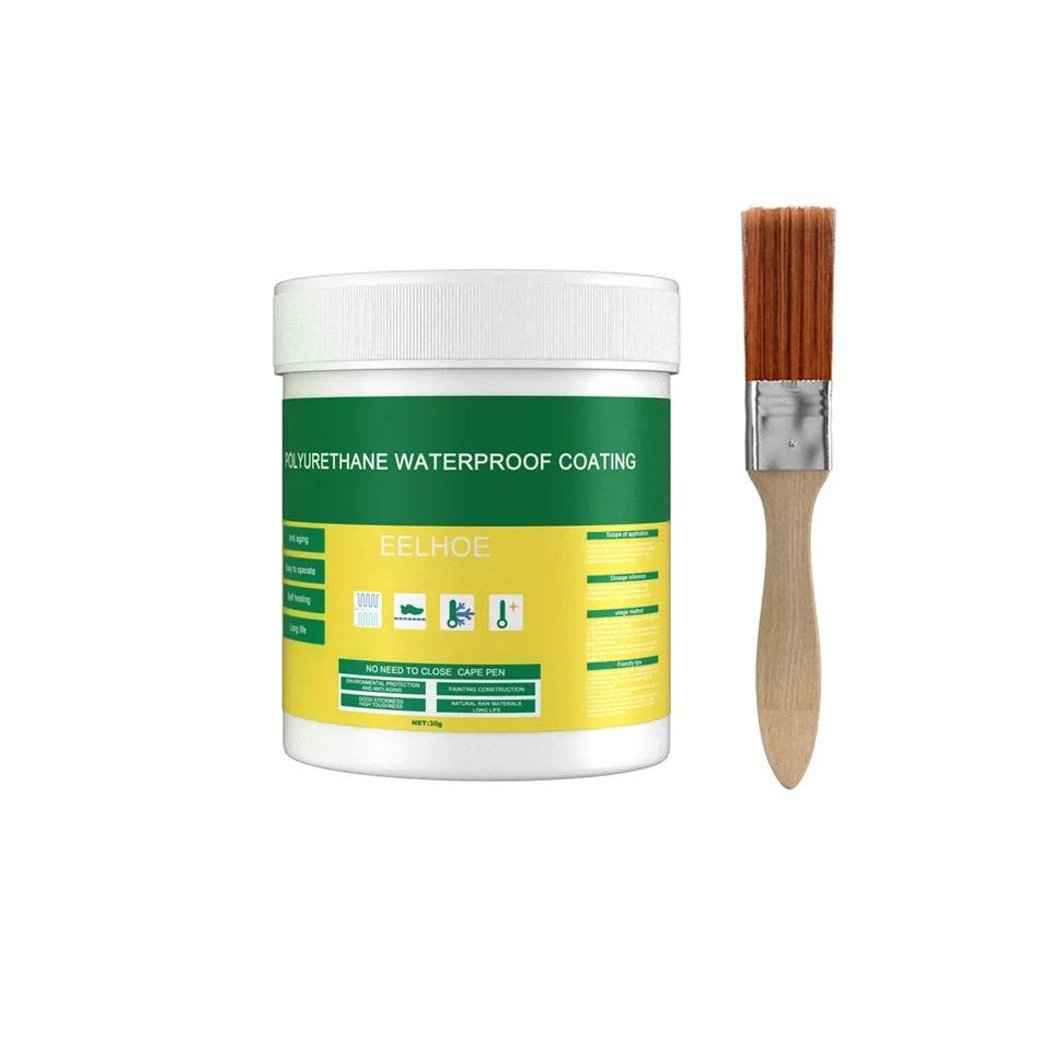 Polyurethane Waterproof Coating Invisible Paste Sealant Glue with Brush Adhesive Repair Glue for Home Roof (30/100/300g) Polyurethane Waterproof Coating Invisible Paste Sealant Glue with Brush Adhesive Repair Glue for Home Roof (30/100/300g)