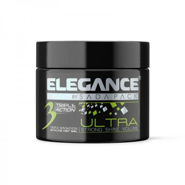 Elegance Triple Action Green Hair Gel 500ml - Professional Use By SADAPACK Elegance Triple Action Green Hair Gel 500ml - Professional Use By SADAPACK
