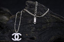 Stainless Steel Silver Fashion Necklaces DN2075 - TUZZUT Qatar Online Shopping