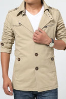 Men's Casual Coat Windbreaker Jacket S4724390 - TUZZUT Qatar Online Shopping