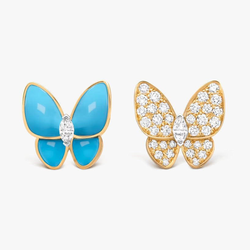 Two Butterfly Earrings DN1002 Two Butterfly Earrings DN1002