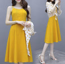 Women's Dress Strap Casual Two-Piece Set   598736 - TUZZUT Qatar Online Shopping