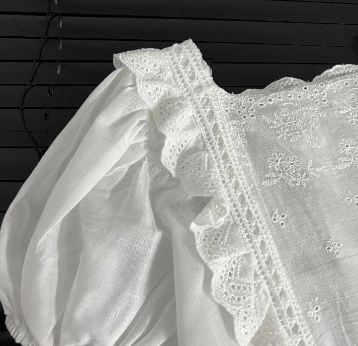 Girls Suit Lace Hollow Shirt Fake Two Denim Shorts 285166 Girls Suit Lace Hollow Shirt Fake Two Denim Shorts 285166