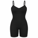 Women’s Black Shaping Bodysuit with Shorts 75017 - 2XL