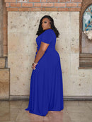 Women's Short Sleeve Tee Dress 4XL 363417 - TUZZUT Qatar Online Shopping