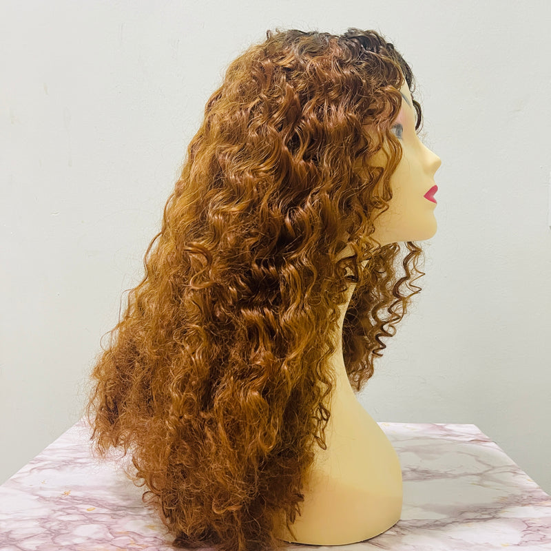 Wigs Deep Wave  Highlight Color Synthetic Wigs 26inch S4648577 - TUZZUT Qatar Online Shopping