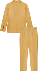 Men's 3-Piece One Button Slim Fit Solid Tuxedo Blazer Jacket Pants Vest Set   S4738896 - TUZZUT Qatar Online Shopping