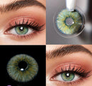 Unibling Star Light Green Contact Lenses for Eyes (1 Pair) - TUZZUT Qatar Online Shopping