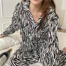 Women's 2 Pcs Long Sleeve Sleep Set 575388 M - TUZZUT Qatar Online Shopping