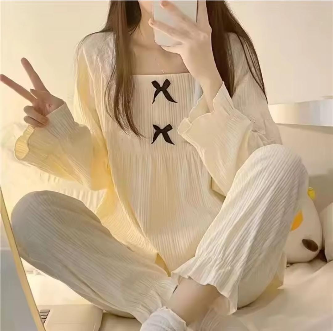 Women Casual Lace Trim Sleepwear Set 1548788 Women Casual Lace Trim Sleepwear Set 1548788