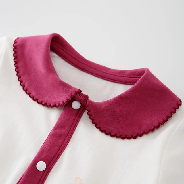 Baby clothes lace collar Footsies Cotton Long Sleeve Baby girls romper Infant pajamas 0-3M 19847458 Baby clothes lace collar Footsies Cotton Long Sleeve Baby girls romper Infant pajamas 0-3M 19847458