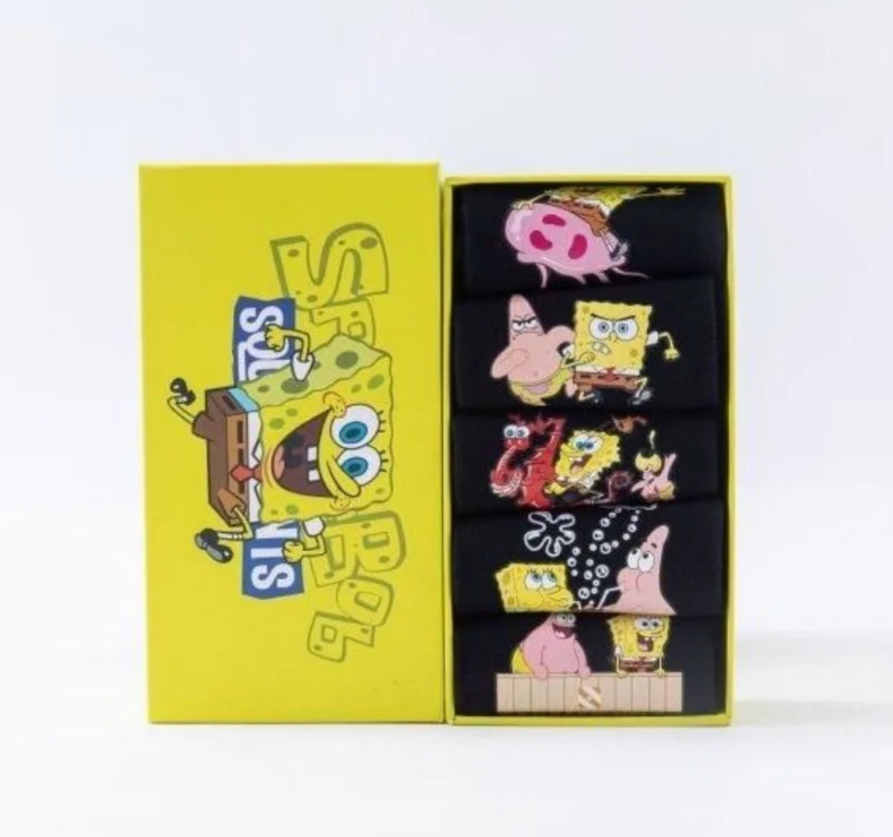 5 Pair Fashion Socks, Color Black, Box, 5 different cartoon design, Kids S4760722 5 Pair Fashion Socks, Color Black, Box, 5 different cartoon design, Kids S4760722