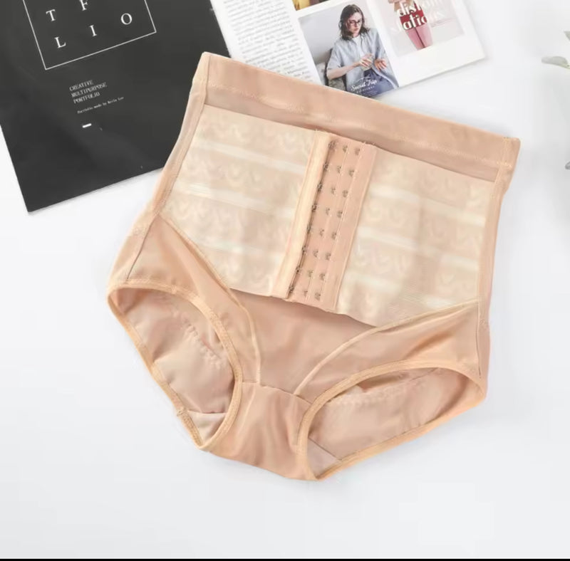 High Waist Postpartum Body Shaper Shapewear Buckle Slimming Underpants Women 103765 - TUZZUT Qatar Online Shopping