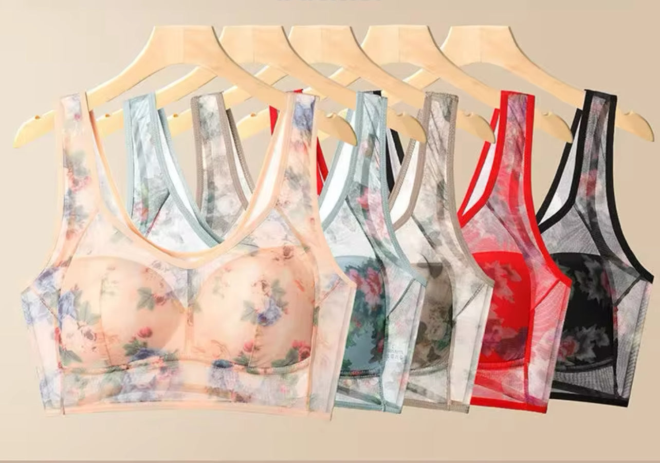 Wireless Lace Bras For Middle-aged Elderly Women Comfortable Bra - zp356 Wireless Lace Bras For Middle-aged Elderly Women Comfortable Bra - zp356