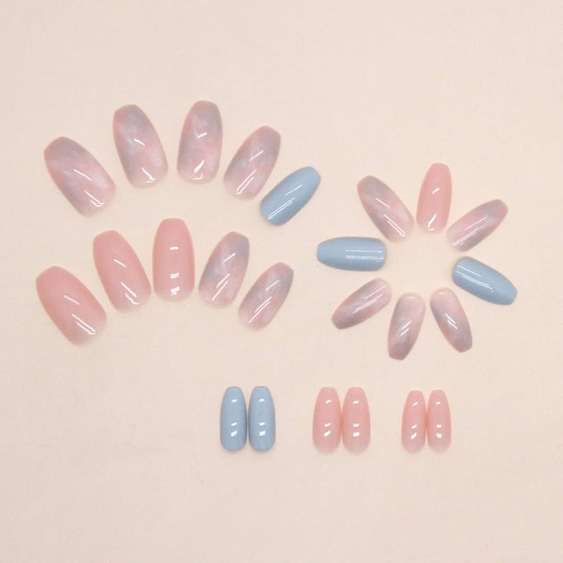 24pcs Natural Delicate & Comfortable Removable Fake Nails  464323 - TUZZUT Qatar Online Shopping