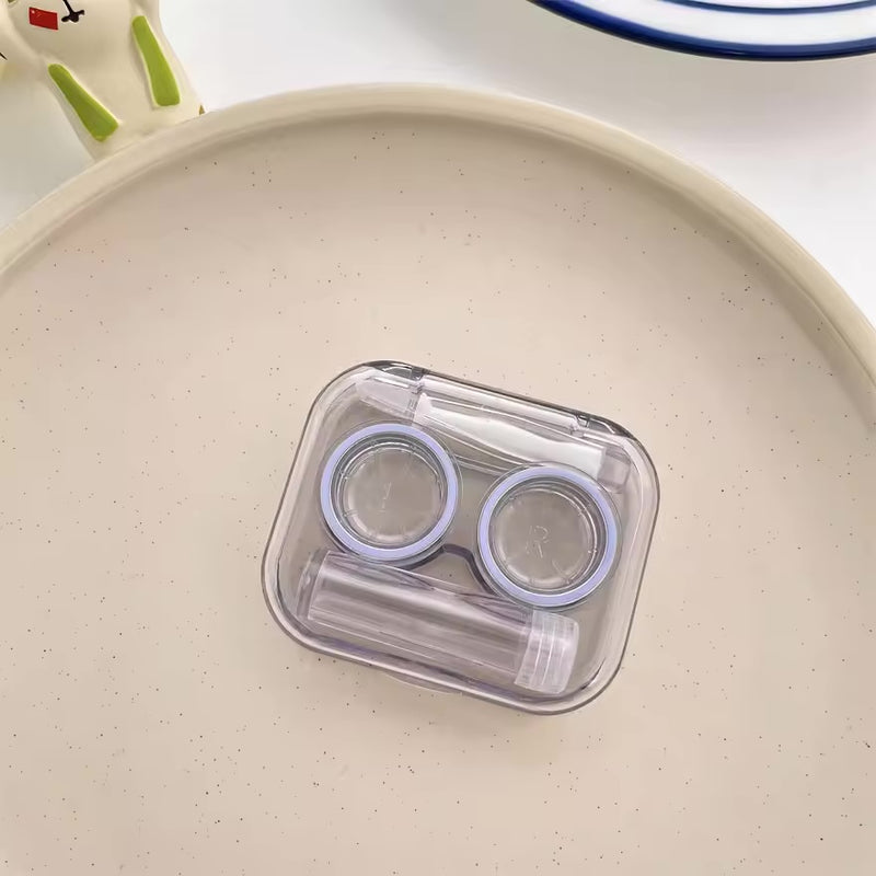 Transparent Contact Lenses Box Portable Contact Lens Case with Tweezer Remover Tools - TUZZUT Qatar Online Shopping