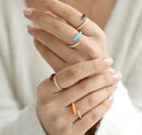 Women Fashion Colourfull Open Rings - Tuzzut.com Qatar Online Shopping