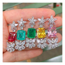 Butterfly Flower Style Earrings For Women S4262456 - TUZZUT Qatar Online Shopping