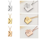For Women Custom Envelope Locket Necklace Love Letter Pendant Jewelry Charm Gift X801038 - TUZZUT Qatar Online Shopping